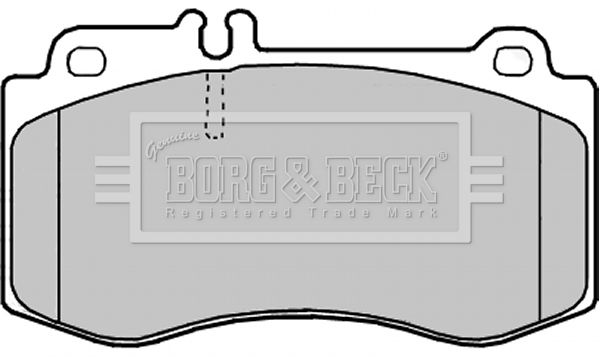 BORG & BECK Комплект тормозных колодок, дисковый тормоз BBP2248
